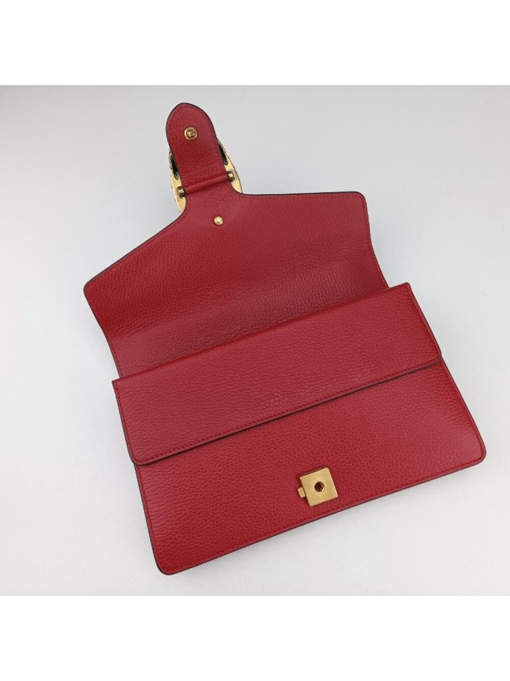 Gucci Dionysus Red Leather Shoulder Bag - Picture 14 of 16